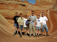 Susan Darger hiking to the Wave in Coyote Buttes